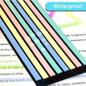 Vibrant Colored Long Index Tabs Sticky Notes Self-Adhesive <b>Book</b> Reading Memo Recording Essential School Office Supplies for - Product Image 5
