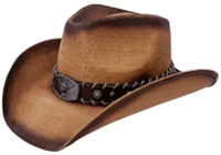 Chapeau de paille marocain populaire avec bord large, vente en gros de chapeaux de paille fedora avec bord rouge, chapeau de cowboy occidental en paille, mode mexicaine