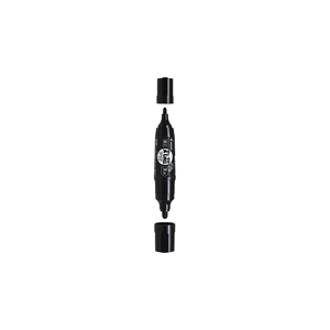 Marcador Permanente de Doble Punta Redonda MFN-15FBM, Marcador a Base de Aceite con Punta Fina y Ancha para Dibujo de Líneas Iguales - Product Image 1