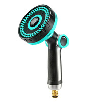 Pistolet d'arrosage de jardin en aluminium robuste à 6 modes, buse de pulvérisation haute pression pour tuyau d'arrosage