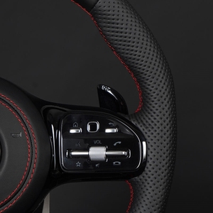 Pièce auto, volant pour Mercedes-Benz W177 W213 W204 W205 W211 C257 AMG GT GLE CLA, volant en fibre de carbone et Alcantara - Product Image 4