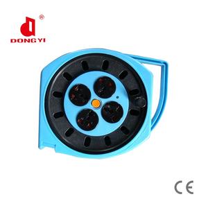 Enrouleur de câble industriel portable, petits enrouleurs de rallonge pour l'extérieur, 4 prises avec verrouillage enfant, charge maximale 50 mètres - Product Image 5