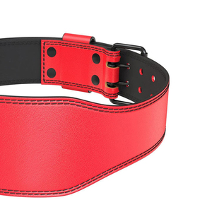 GAF Hot Sale Custom Gym Weightlifting Leather Belt In Solid Color Professional Adjustable Weight Lifting Belt - Product Image 5