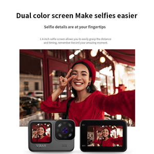 Camera thể thao ngoài trời chống nước màn hình hai màu 4k Camera hành động điều khiển từ xa góc rộng Wifi Mini V9 - Product Image 3