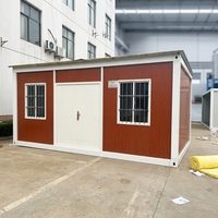Maison Modulaire à Toit Incliné à Installation Facile, Structure d'Isolation Thermique pour Logement sur Chantier de Travaux Extérieurs