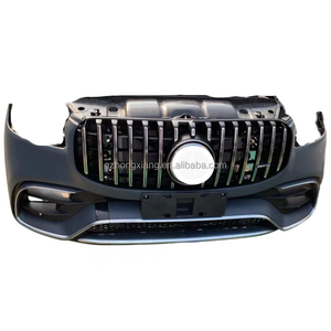 Pour le paquet de pare-chocs avant noir Mercedes-benz GLS63 <span class=keywords><strong>AMG</strong></span>, les feux de jour et les phares antibrouillard GLS W166AMG de 2015 à 2019 - Product Image 2