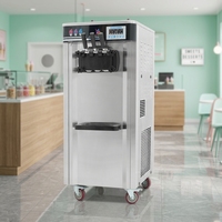 Crème glacée de qualité supérieure, 3 saveurs, faite maison, machine à crème glacée commerciale pour restaurant