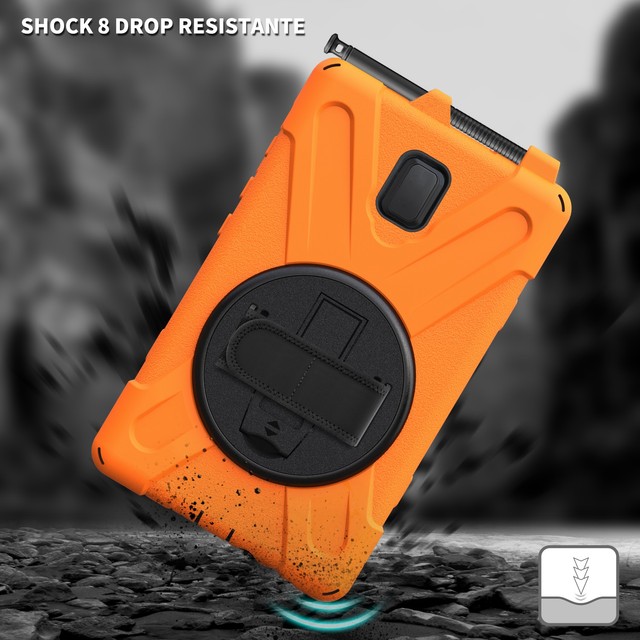 GSCASE Hand Strap 360 Full Protect Rugged Tablet Case for Samsung Tab 5 Active