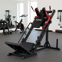 Mesin Fitness Komersial Zoshine Wholesale Lateral Leg Press, Peralatan Gym, Mesin Pedal Terbalik Inverted, Mesin Hack Squat 45 Derajat