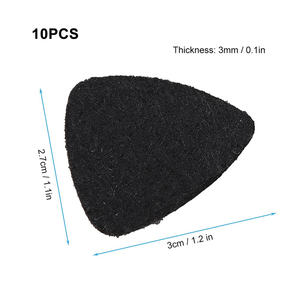 OEM Plectres de guitare ukulélé en feutre léger durable de 36 mm d'épaisseur, forme standard 30*25 mm, accessoires - Product Image 4