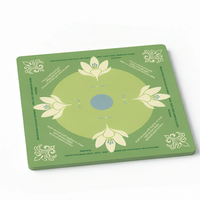 Mahjong de luxe vert pliable, portable, durable, écologique, en caoutchouc naturel, pour 4 personnes, unisexe, imperméable, antidérapant, réduction du bruit