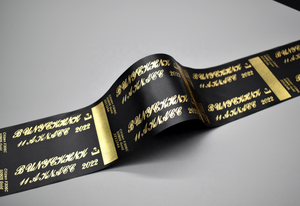 タイプライターと互換性のあるキヤノンフォイルプリンター用の光沢のあるゴールドリボンサーマルレジンカーボンリボン - Product Image 3