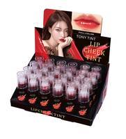 Acepte lápiz labial personalizado, tinte de labios, brillo de labios impermeable, tipo bola de tinte de labios rojo hidratante, mancha de labios