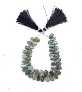 Perles en forme de poire lisse de pierres précieuses de Labradorite Flashy bleu naturel pour la fabrication de bijoux incroyable 2022 populaire - Product Image 4