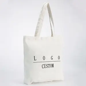 Sac fourre-tout en toile de coton imprimé directement de l'usine sacs-cadeaux promotionnels en noir et blanc avec logo personnalisé, style tendance pour un usage quotidien - Product Image 2