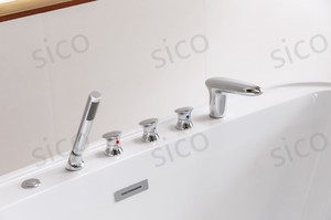Bañera independiente de acrílico ovalada moderna, modelo de remojo contemporáneo con desbordamiento de drenaje para uso en el baño, suministro directo de fábrica - Product Image 3
