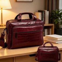 Porte-documents pour homme en cuir de crocodile Yihe, personnalisable avec initiales, porte-documents exécutif, livraison gratuite, cadeau de remise de diplôme