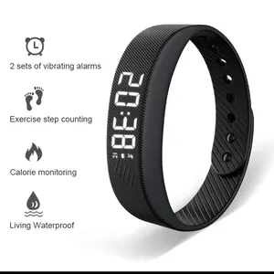 Akıllı spor izci erkek kız öğrenciler için spor bilezik titreşimli çalar saat GPS koşu pedometre kare silika <span class=keywords><strong>Band</strong></span> - Product Image 2