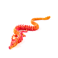 Juguete de Dragón Dorado Impreso en 3D, Precio de Fábrica, Prototipado Rápido, Colorido, Juguete Antiestrés para Regalo