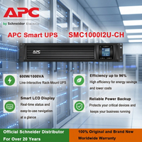 APC SMC1000I2U-CH 230V Fase Tunggal 1000VA/600W 2U Rak Sumber Daya Tanpa Interupsi MCSurge Guard untuk Router Jaringan Inti