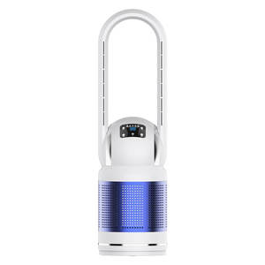 Ventilador de Piso Inteligente Sin Aspas con Función de Calefacción y Refrigeración, Control Remoto, Oscilación, Color Blanco Dorado, Alimentación Eléctrica DC - Product Image 5