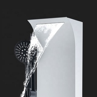Panneau de douche mural en alliage d'aluminium Design moderne Ensemble de douche spécial cascade pour salle de bain