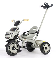 Tricycle 3-en-1 pour enfants de 2 à 5 ans avec barre de poussée, panier et vélo à pédales – Vélo d'équilibre pour tout-petits