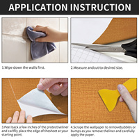 Rouleau de papier peint vinyle texturé amovible auto-adhésif, imperméable et résistant à l'humidité, motif géométrique moderne en PVC, pour usage domestique, vente en gros