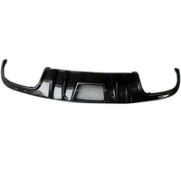Arrière en Fiber De carbone Diffuseur de Lèvre de Spoiler Avec Grill pour Benz Classe C W204 C63 AMG 2008 2009 2010 2011 V Style FRP Voiture Pare-chocs