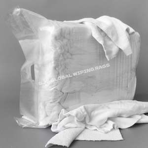 Paños de Limpieza Reciclados y Esterilizados, Paños Blancos de Toalla 100% Algodón con Gran Absorción de Agua y Aceite para Limpieza - Product Image 1