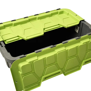 57L có thể khóa lưu trữ Totes với nắp đậy nặng nhiệm vụ bền Stackable <span class=keywords><strong>container</strong></span> Thùng nhựa - Product Image 4