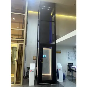 现代6m生活方式家用电梯玻璃住宅电梯低成本