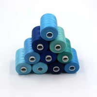 Fil à coudre en gros 40/2 filé 100% polyester 40/2 fil à coudre avec différentes couleurs 1000Yard/cône