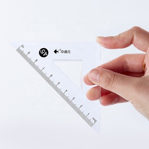 4 Uds 20cm Escala de plástico transparente recta clara regla de dibujo conjunto escuela estacionaria herramientas de medición para niños - Product Image 3