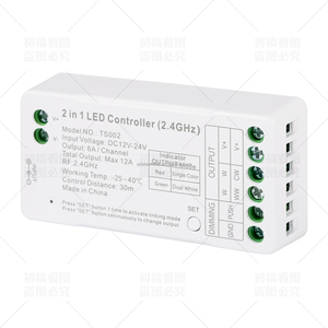 Tuya 2.4G từ xa RF 4pin DC12 24V <span class=keywords><strong>LED</strong></span> <span class=keywords><strong>Dimmer</strong></span> Dải điều khiển ánh sáng không dây RGBW <span class=keywords><strong>Dimmer</strong></span> với wifi cho cảnh quan ứng dụng - Product Image 1