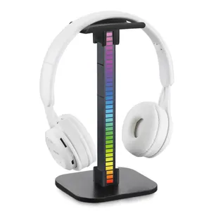 שולחן עבודה אחסון ארגונית RGB בקר משחקי אוזניות אוזניות תמיכת stand עם led אור