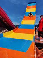 Toboggan aquatique commercial à usage intensif, en PVC, matériau épaissi, anneau de ski nautique gonflable, radeau léger, 100 kg