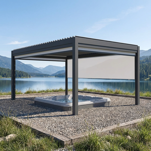 Pergola Motorizada de Aluminio Ajustable e Impermeable Proway Gzb-c07 Bibo Smart con Luces LED para Exteriores, Gazebo con Techo de Láminas para Spa - Product Image 4