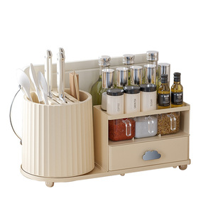 Organizador Giratorio de <span class=keywords><strong>Cocina</strong></span> para Palillos, Cuchillos, Especias y Utensilios, con Soporte para Botellas y Cucharas, para Encimera o Cajón - Product Image 6