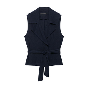 Estilo Europeo-Americano Transfronterizo 2026: Nueva Moda, Vestido de Mujer con Bordado Sólido, Detalle de Botones hasta el Tobillo y Cinturón - Product Image 2