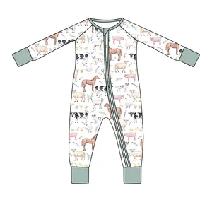 Unisex Trẻ Em Của Giản Dị Tre Quần Dài Jogger Thiết Lập Cho Bé Trai Và Bé/Toddler Quần Áo Tùy Chỉnh Bông Bán Buôn Dây Kéo Kép