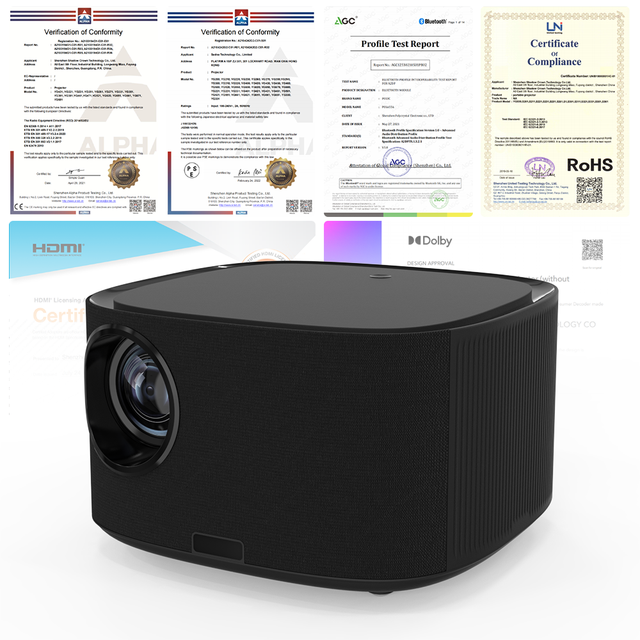 Home Full HD USB 1080P 3D LED Projector for Mobile Phone China Wireless Android 9.0 Smart Mini 4K Projector