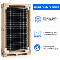 Panneau solaire monocristallin 120 demi-cellules, cadre en aluminium noir, haute efficacité, module photovoltaïque pour toiture commerciale
