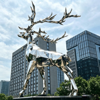 Sculpture de tête de cheval en acier inoxydable poli 304 316, soudée, anti-rouille, pour l'aménagement paysager extérieur, statue de place publique, personnalisable OEM