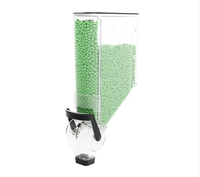 Présentoir de supermarché à poubelle à gravité en plastique dispensadores de granos distributeur de grains pour aliments en vrac