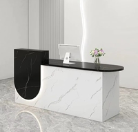 Nouveau design 2026 : Comptoir de réception durable et moderne pour petit bureau, service client et salon de beauté