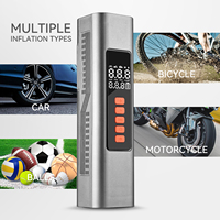 Portable 4 in 1 Tire Inflator 4000mAh Cordless Durable Car Vacuum Air Pump with LED Light for Basketball Vehicle Tyre