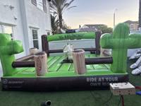 Jeux commerciaux pour adultes défi personnalisé rodéo gonflable mécanique taureau équitation machine gonflable fou taureau tour à vendre