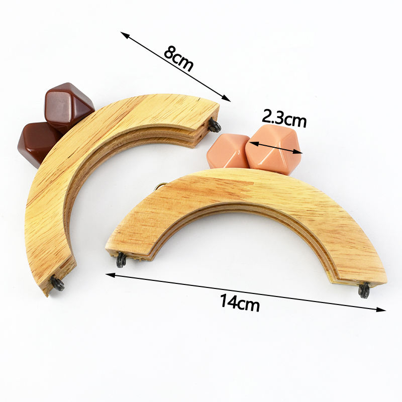 Deepeel XP054 Handbag Accessories - Colored Beads & Wood