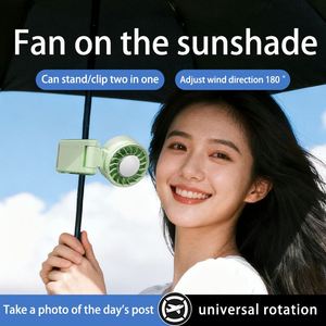 Rechargeable 3000mAH Mini Turbo <b>Handheld</b> Outdoor Wearable Plastic Foldable Clip Battery Operated <b>Fan</b> - Product Image 3